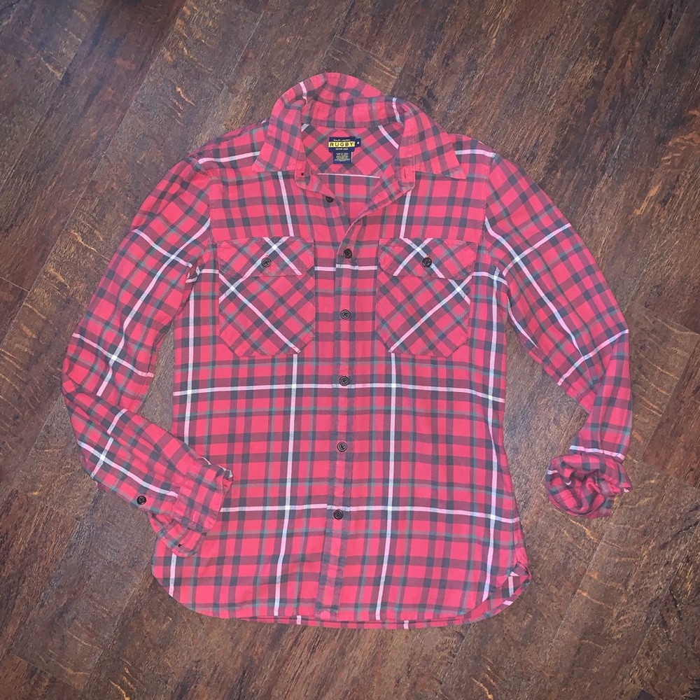 💥HOST PICK💥 VNTG Rugby Ralph Lauren flannel